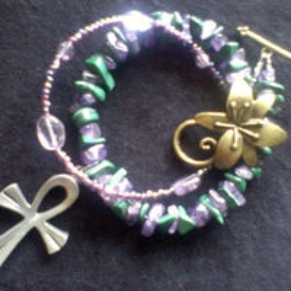 Friendship Crystal Bracelet Gift Set With Ankhs - Picture 7 of 10